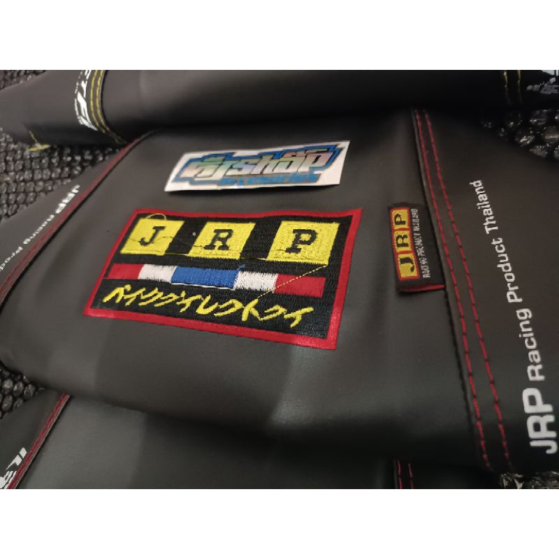 Sarung jok high quality nathong itiriti project fi jahit logo ori jok motor jahit kulit jok itiriti 