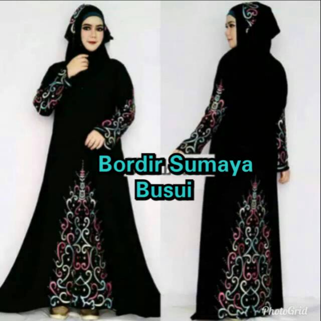 Abaya bordir sumaya busui
