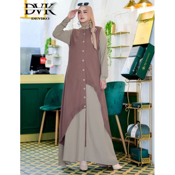 Dress / gamis Deviko RANIA original / Oneset deviko