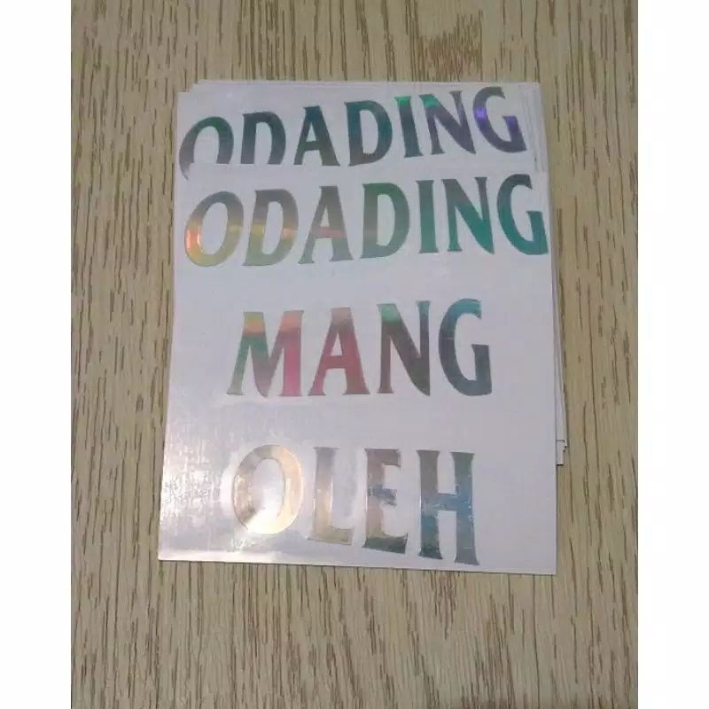 

STICKER ODADING MANG OLEH CUTTING