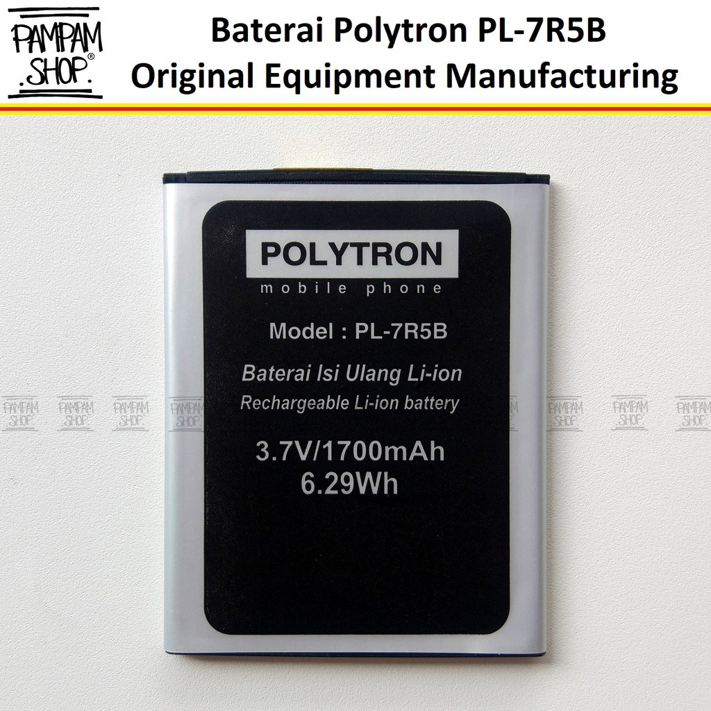 Baterai Handphone Polytron Rocket T4 R2506 W6500 PL-7R5B PL7R5B PL 7R5B Batre Batrai Politron Roket