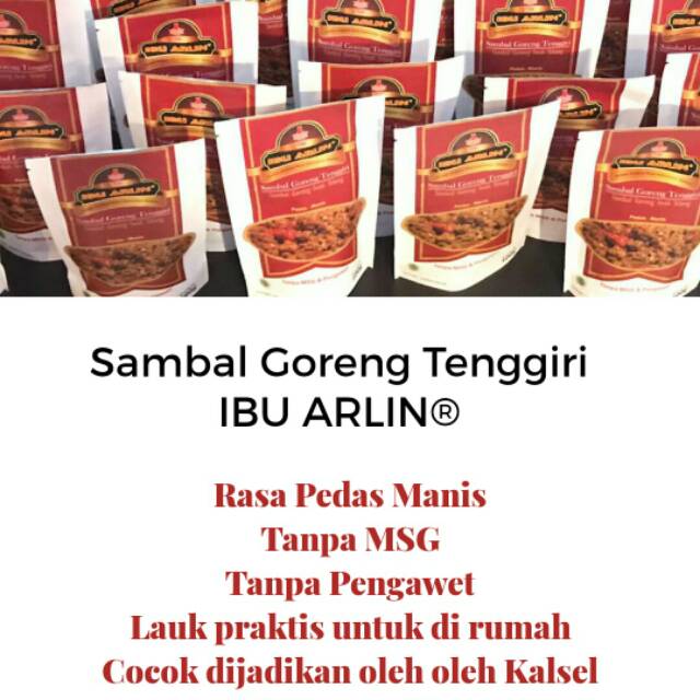 

(NEW PACKAGING) Sambal Goreng Tenggiri IBU ARLIN®️ Tanpa MSG dan pengawet