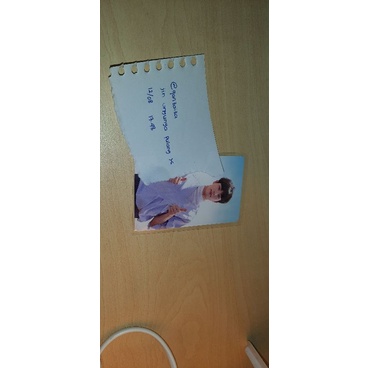BTS MEMO17 JIN PHOTOCARD PELUNASAN