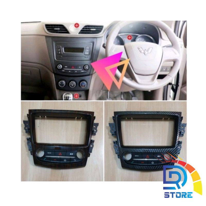 Frame Tape Head Unit Panel Audio Wuling Confero