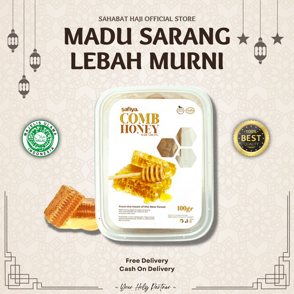 

Madu Sarang Lebah Asli Super Premium - Madu Murni Original Dari Sarang Lebah (100 gram)