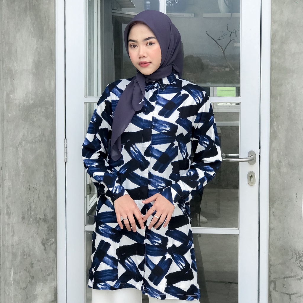 Aleeya Brand Tunik Absy Shirt Abstract Printed