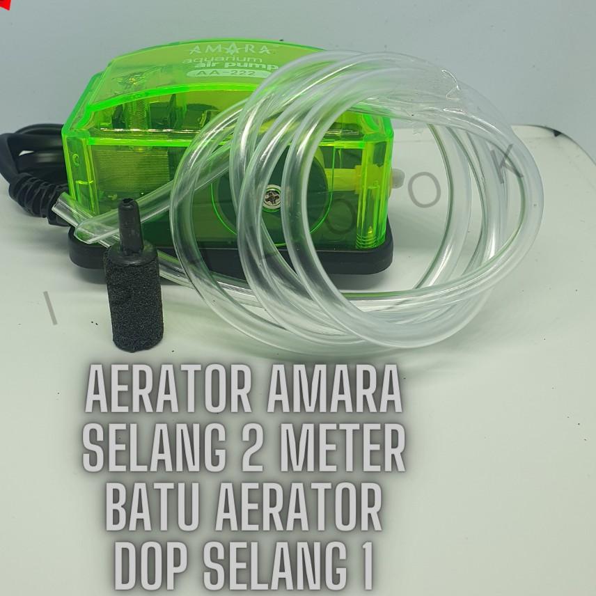 ☪ PAKET AERATOR LENGKAP AMARA mesin gelembung udara 1 LUBANG aquarium aquascape AMARA ✳