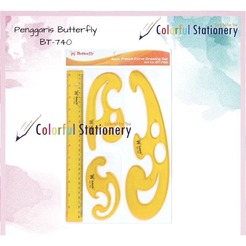 

Penggaris Butterfly Pola Baju SET BT-740