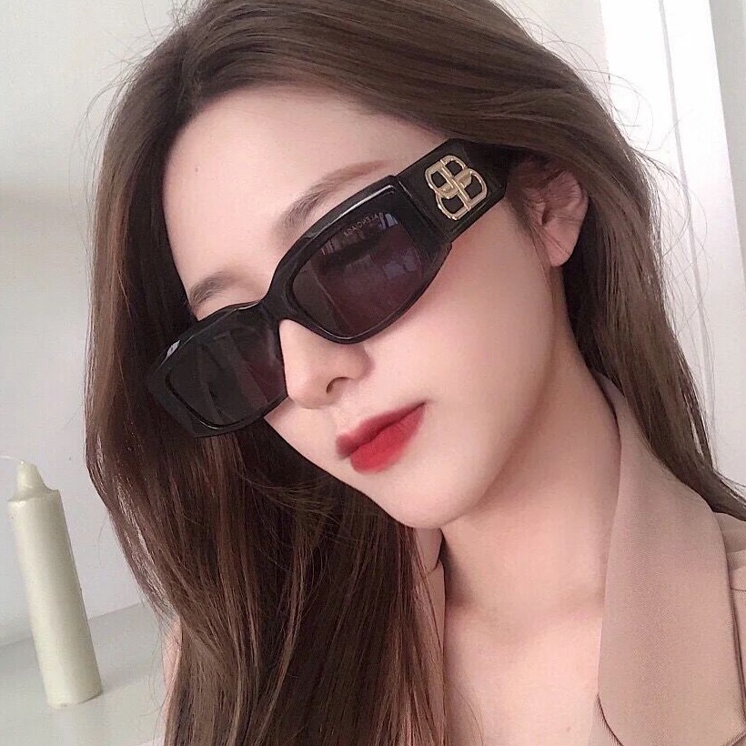 2021 new big frame square long Korean fashion hip-hop personality sunglasses