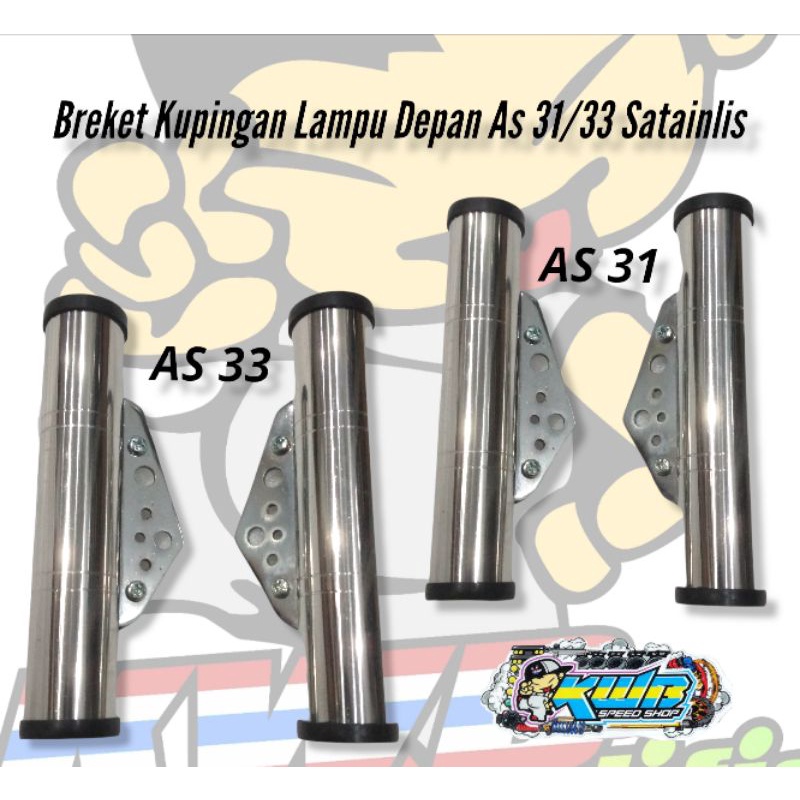 Breket stainlis kupingan stainless lampu pesek as 31 33 set lampu sein diamond cb gl megapro tiger