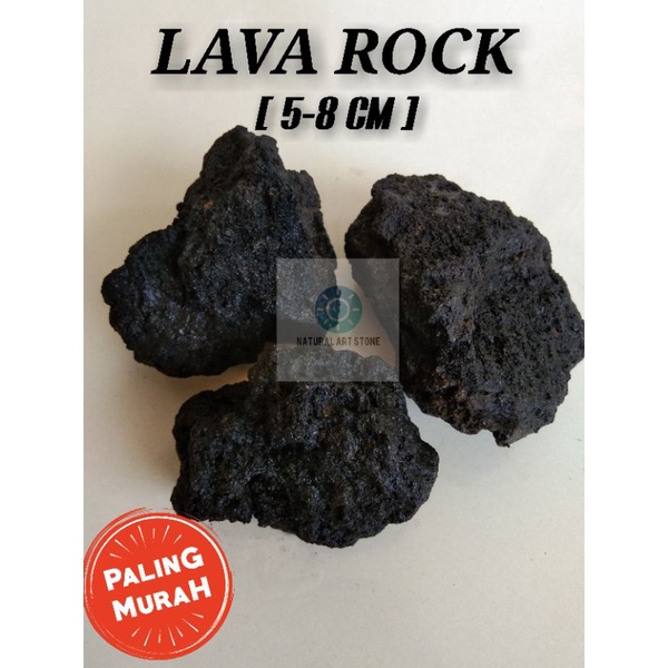 Jual BATU LAVA ROCK HITAM MEDIA AKUARIUM AQUASCAPE KOLAM TANAMAN