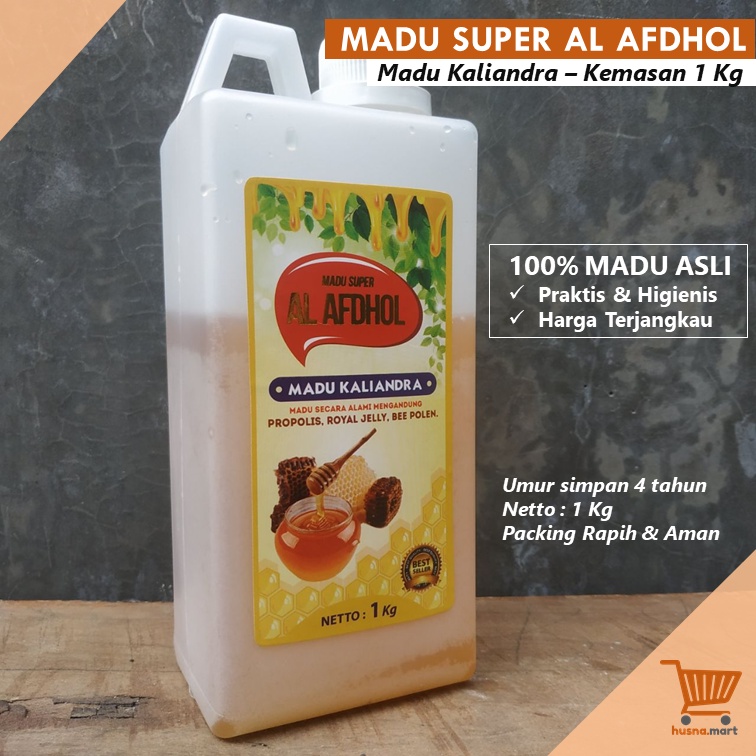 Madu Super Al Afdhol Kaliandra Asli Kemasan 1 Kg