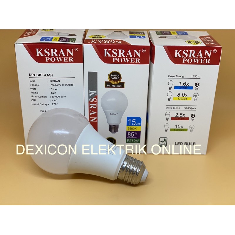 lampu led/KSRAN POWER BULB 15 watt/bohlam led/bohlam hemat energi/lampu bohlam led