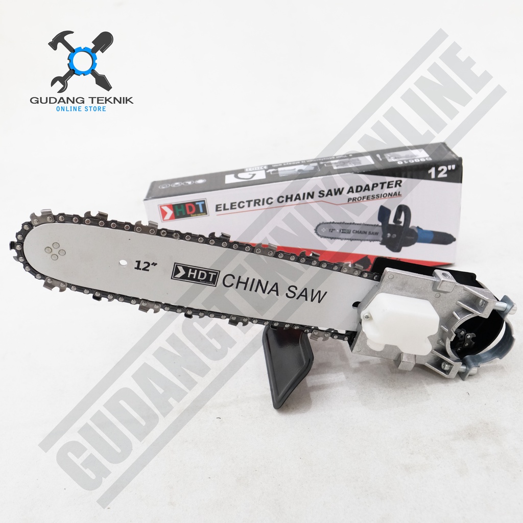 Adapter Adaptor Mini Chainsaw HDT 12&quot; ECS212A / Adapter Adaptor  Chainsaw Converter Mesin Gerinda - Konektor Chain Saw