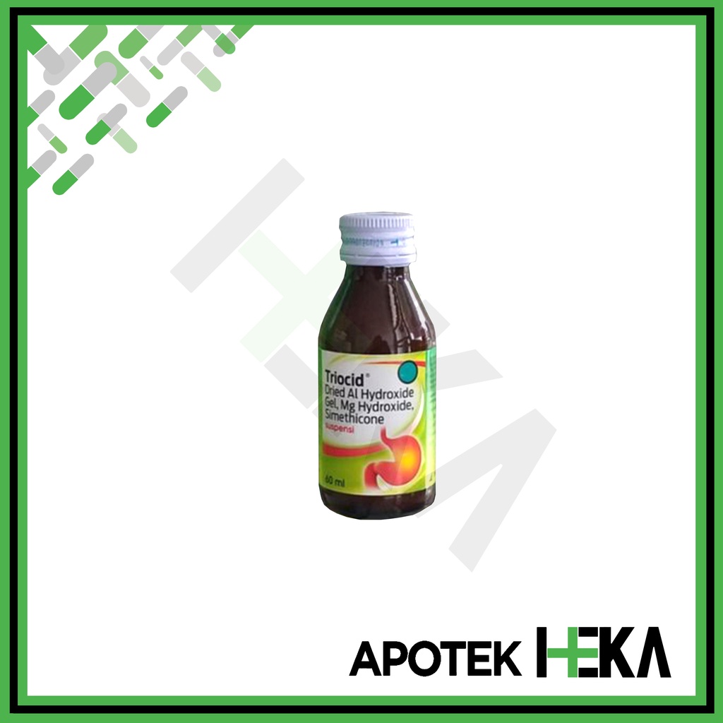 Triocid Syrup Suspensi 60 ml - Sirup Antasida Obat Maag Lambung (SEMARANG)