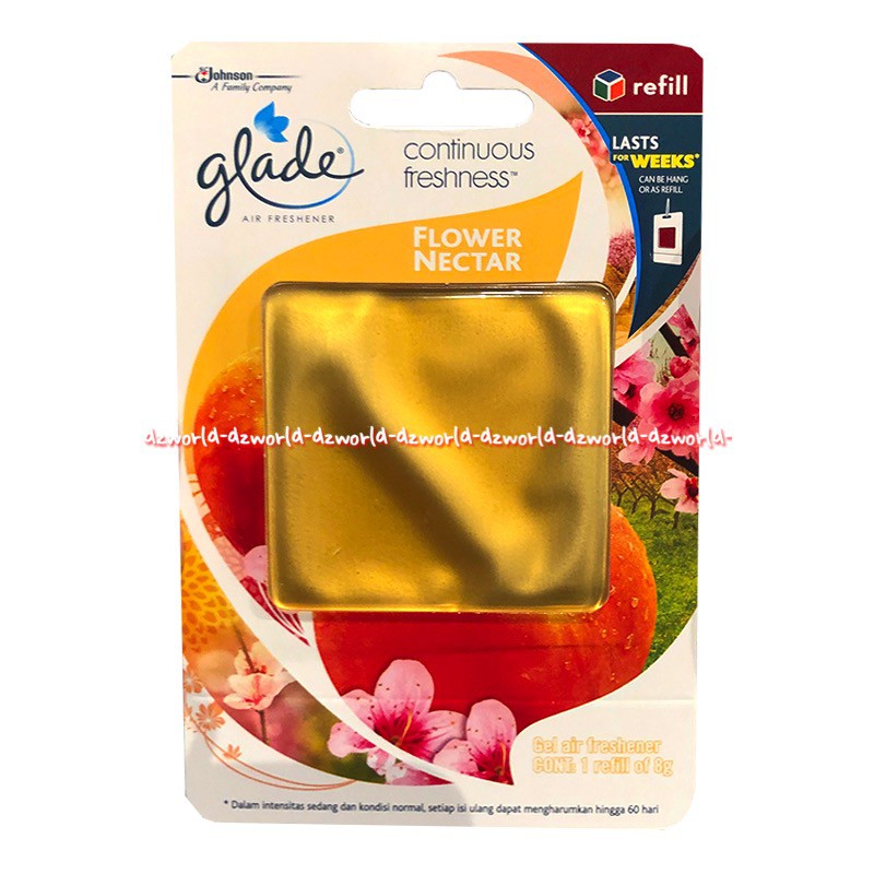 Glade Flower Nectar Sensation Eliminates Odor 60Days Refill Isi Ulang Parfum Gantung Pewangi Ruangan Aqua Lemon Ocean Berry