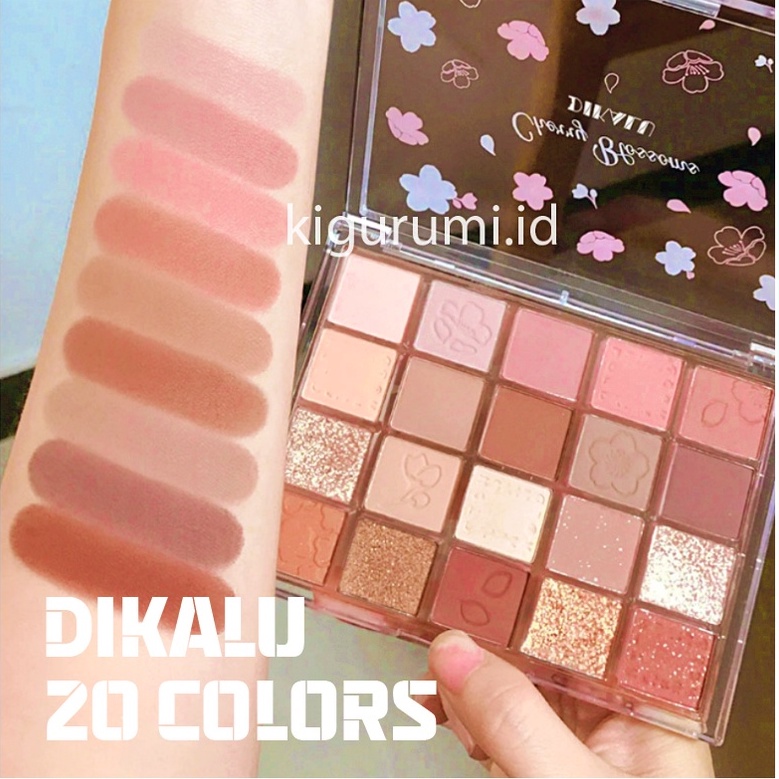 DIKALU 20 Colors Eyeshadow Matte Palet Waterproof Glitter Pallete Berfungsi Membuat Warna Mata Dan Berkilau XX049