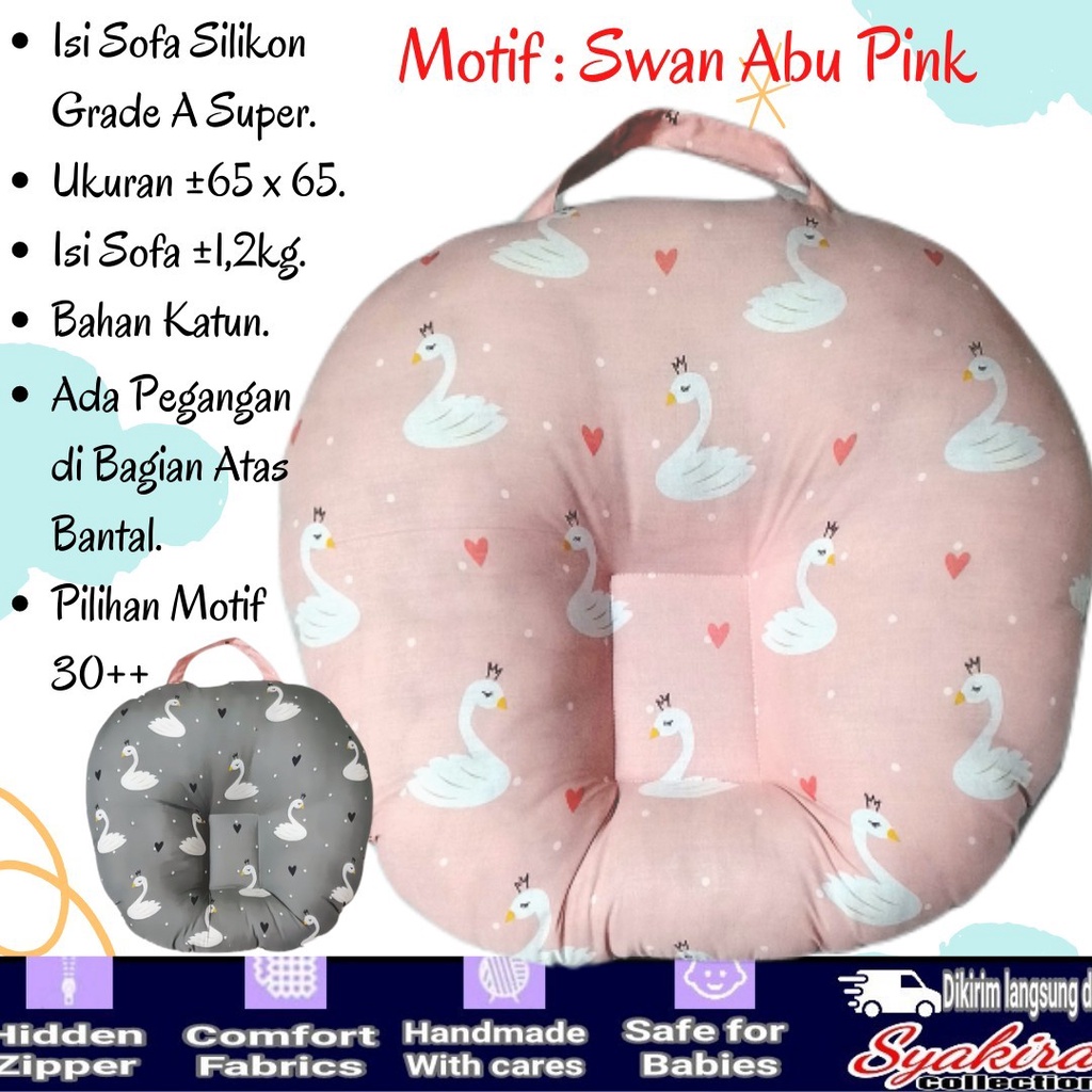 Bantal sofa bayi dengan sabuk penganman membuat bayi santai dan aman