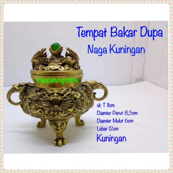 Dupa - Tempat Bakar Dupa Kerucut Naga Motif Baru 02