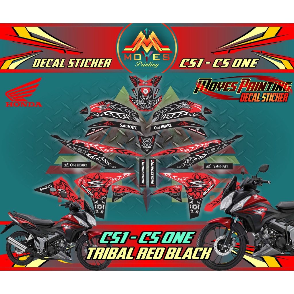 stiker full body cs one - decal full body honda