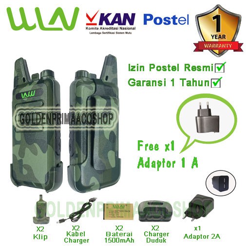 HT WLN KD-C1 WARNA LORENG HIJAU (isi 2pcs)