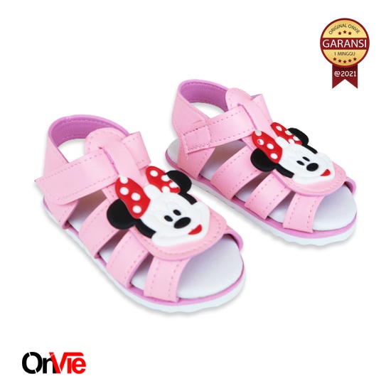 Sandal Anak Perempuan Minnie Mouse | Sepatu Sandal Anak Kasual Onvie