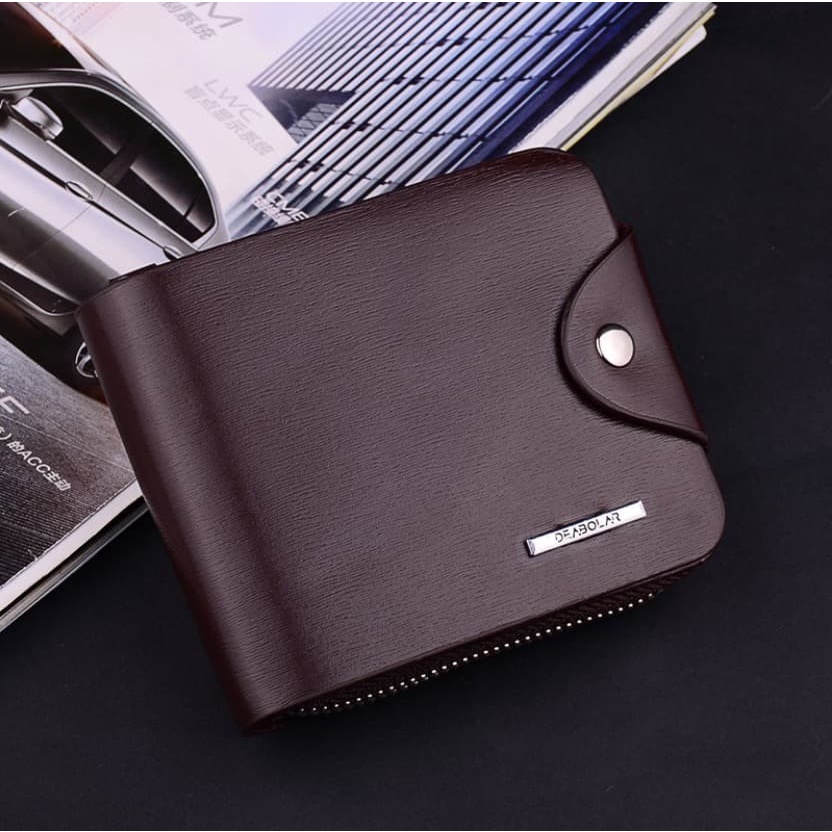 BISA COD REAL PICT DOMPET pria FUERDANNI IMPOR BERKUALITAS.-Debolar Zipper Cokla