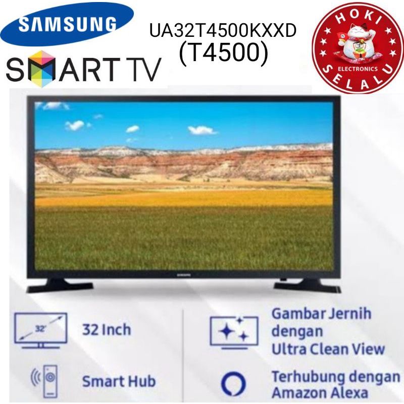 tv led samsung t4500 smart led tv 32 inch hd 32t4500   ua32t4500akxxd
