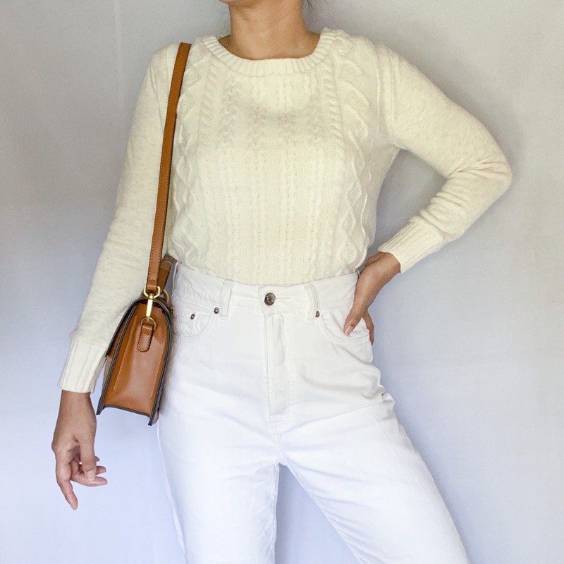 buonna giornata cable knit sweater