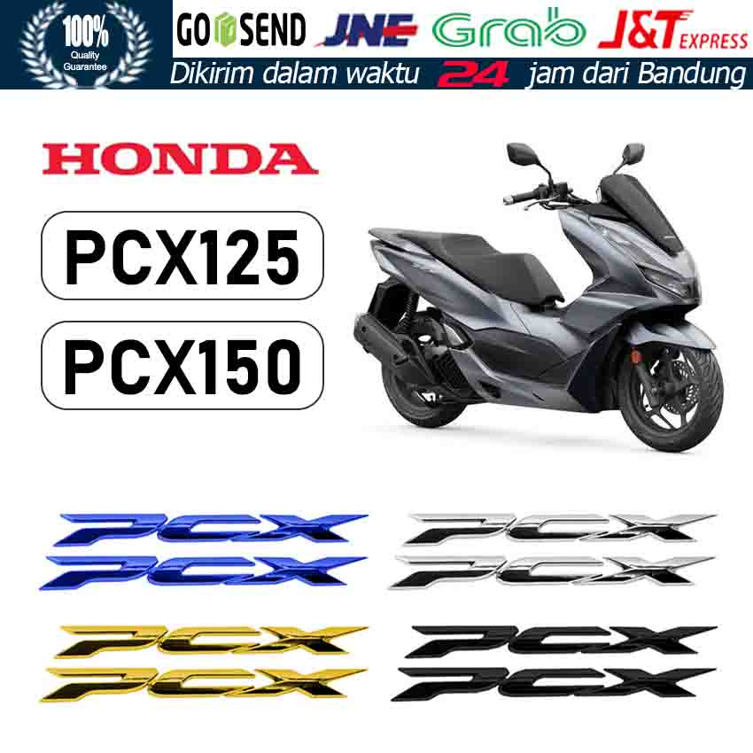 Emblem 3D Honda PCX Decal Sticker Stiker Timbul Motor PCX150 / PCX160 / PCX125 Aksesoris PCX