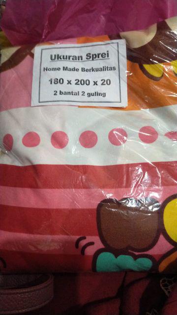 Seprai Homemade Motif Kartun Anak Cewe Cowo 120 160 180 Grosir Sprei Murah