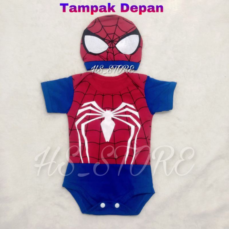 HARGA GROSIR ! JUMPER SPIDERMAN BABY / BAJU BAYI / BAJU BABY / JUMPER BAYI / KOSTUM BAYI TERMURAH !