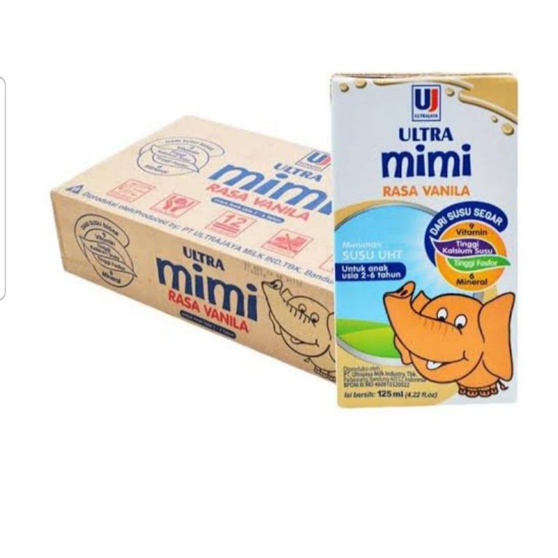 

susu ultra mimi 125ml isi 40 pec/ dus . rasa bisa di mix