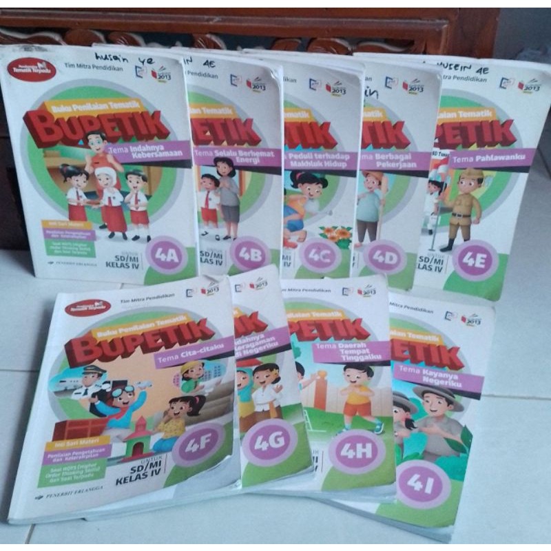 buku bekas second bupetik buku penilaian tematik SD MI kelas 4