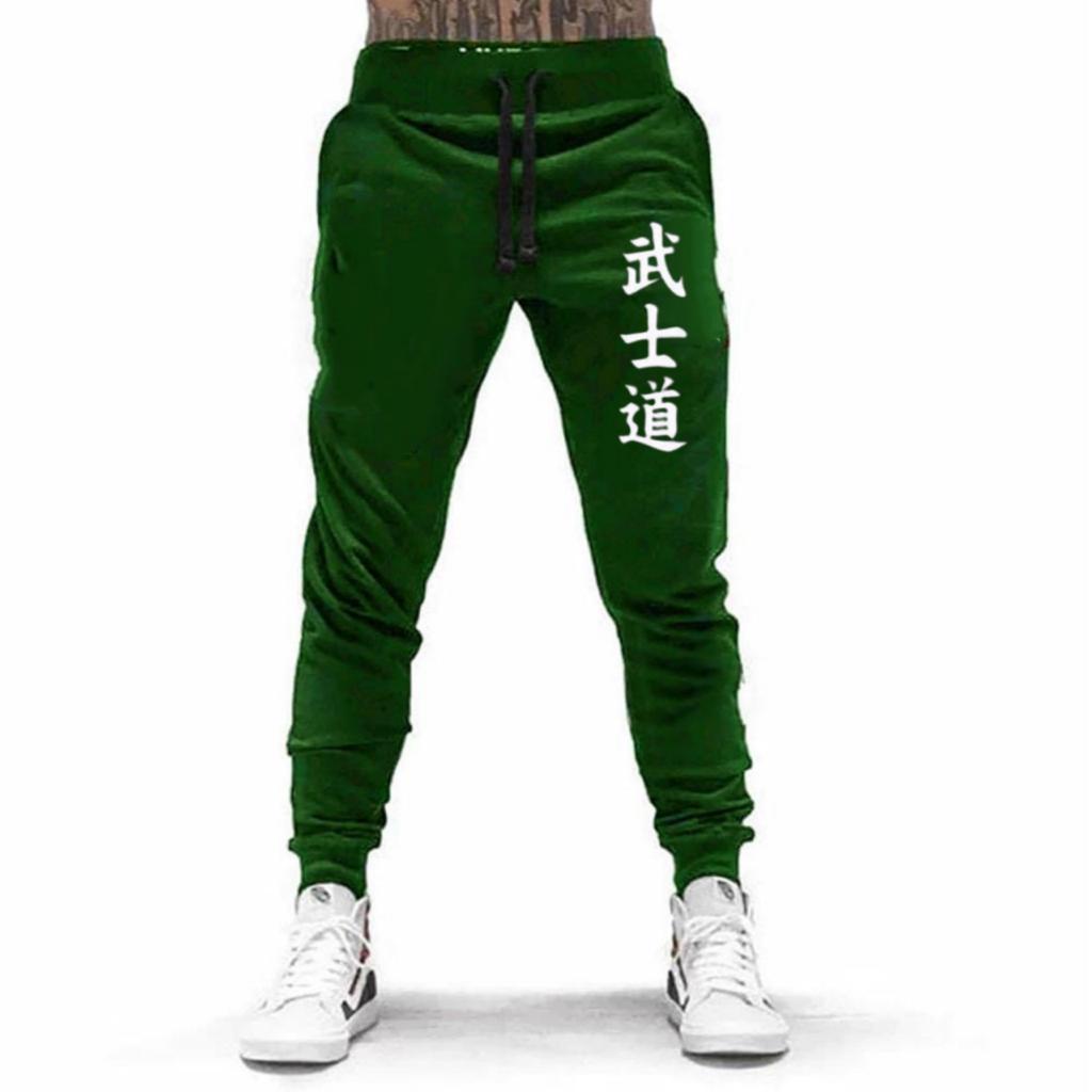 CELANA PANJANG JOGGER TULISAN CINA BUSHIDO UNISEX BAHAN FLEECE TEBAL / KUALITAS BAGUS / JOGGER PRINTING