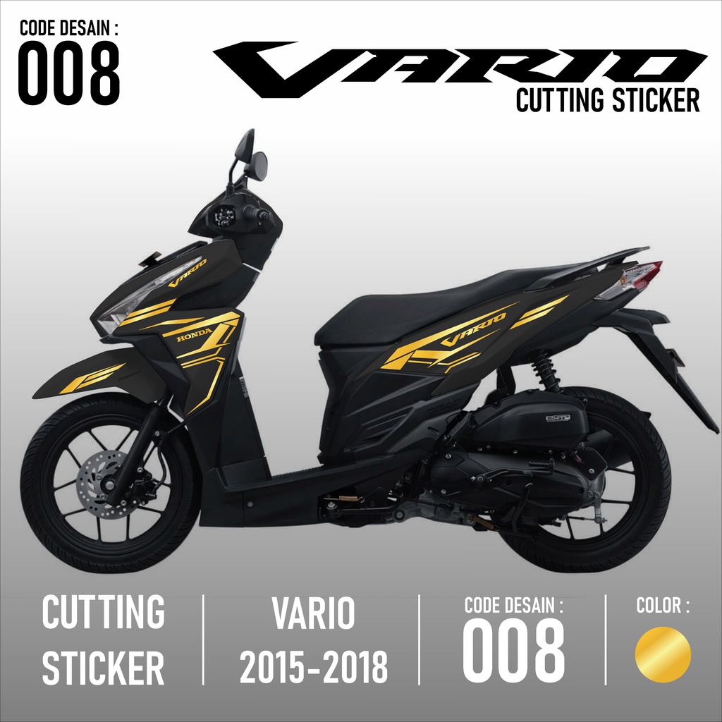 GJR Cutting Sticker - Aksesoris Motor Sticker Honda Vario 125 & 150 Skotlet Stiker Striping Lis Vari