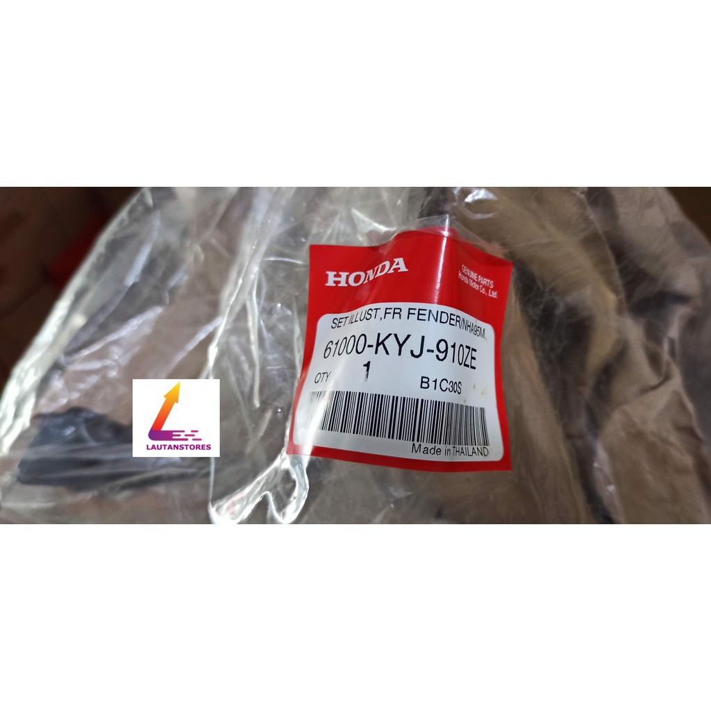 61000-KYJ-910ZE Spakbor Slebor Depan CBR250R CBR 250 R ABS Silver