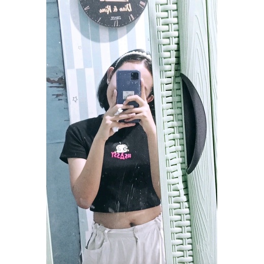 Tq88indonesia Baju Crop Wanita Terbaru / Crop Top Sassy / Pakaian Seksi Wanita / Baju Santai Wanita / Ootd Terbaru / Outfit citayam