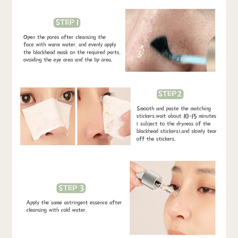 BSKM Blackhead Remover Mask - Deep Cleansing Pengangkat / Clean Pores Pembersih Komedo Masker hidung 23ml