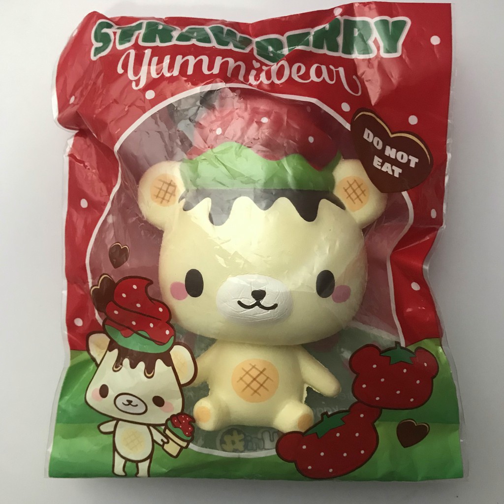 Yumiibear Strawberry Mascot Squishy (RARE)