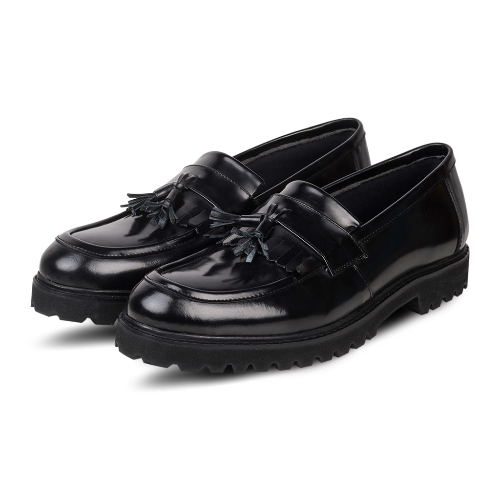 Sam Tassel Black - Nappa Milano - Sepatu Pria