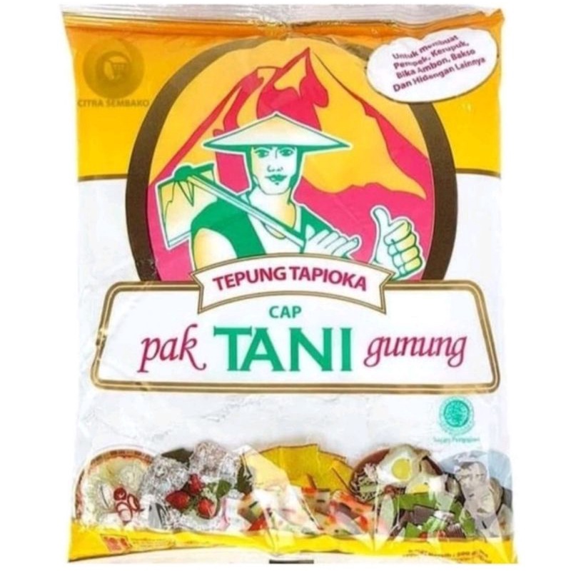 

TEPUNG TAPIOKA CAP PAK TANI GUNUNG 500GR