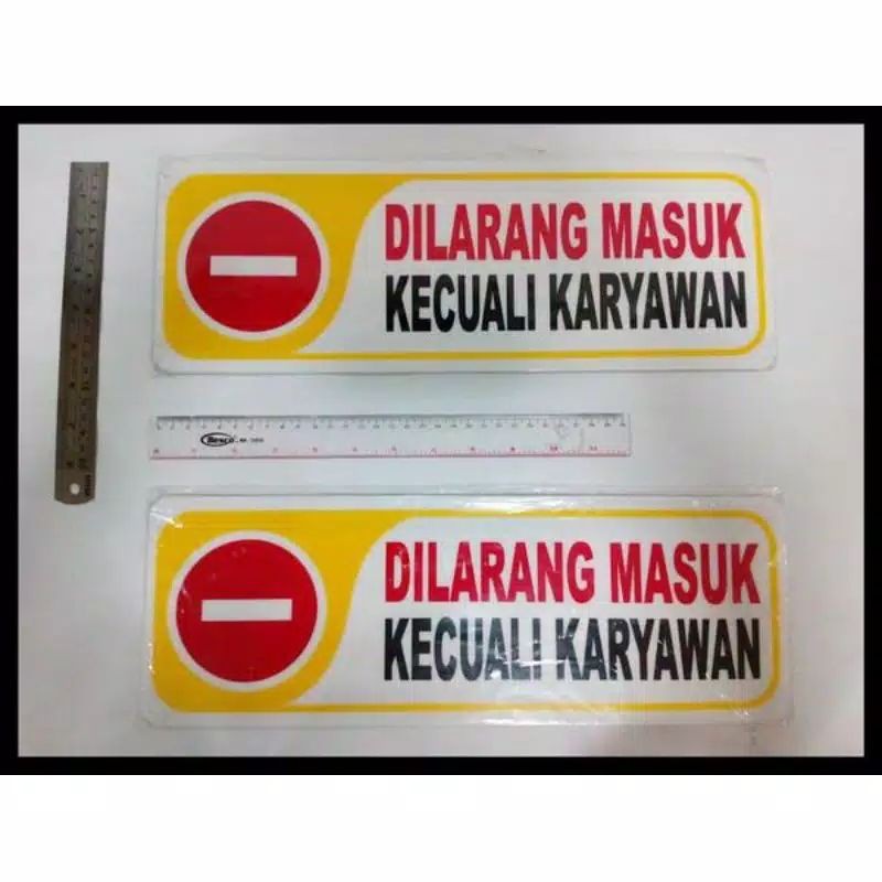 

Papan rambu tulisan dilarang masuk / papan pajangan dinding dilarang masuk / papan rambu akrilik