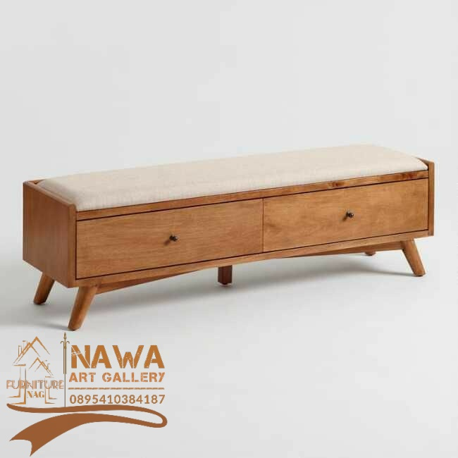 bench sofa / box / bench minimalis jati
