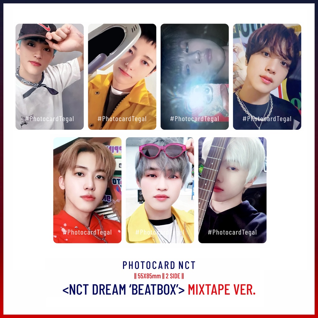 [SET] PHOTOCARD NCT DREAM Album Repackage 'BEATBOX' Digipack, Mixtape, New School, Young Star, & Ben