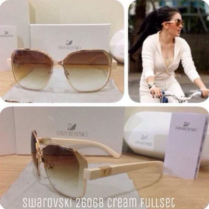 Kacamata Sunglass Murah Swarovski 26068 Krem L14 Original