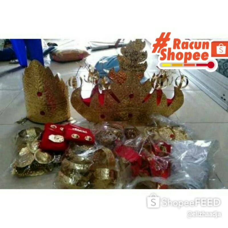 Set siger Lampung#set Siger Lampung pepadun#kostum adat Lampung#pakaian adat Lampung#assesoris adat 