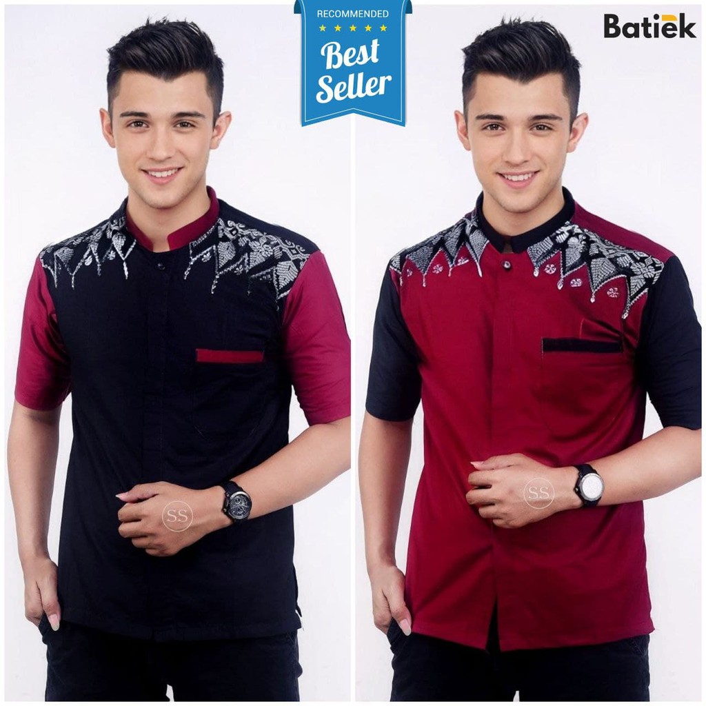 [ANS BATIK] BAJU KOKO BORDIR PRIA LENGAN PANJANG TERLARIS SAAT INI AZZAHIR