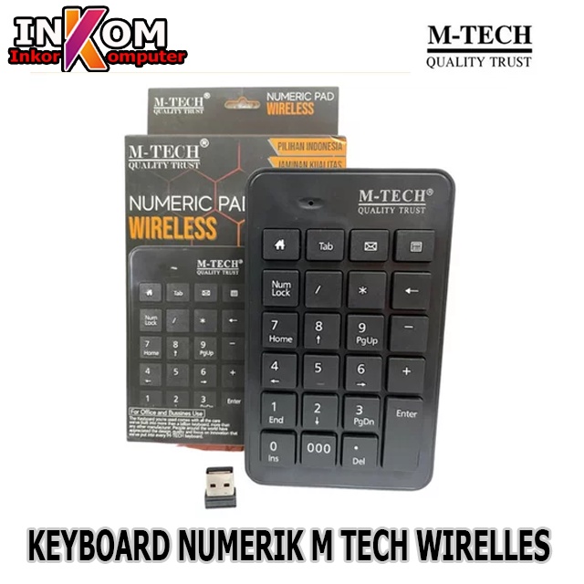 keyboard Numeric Wirelles M-Tech - Keypad M-Tech Mini