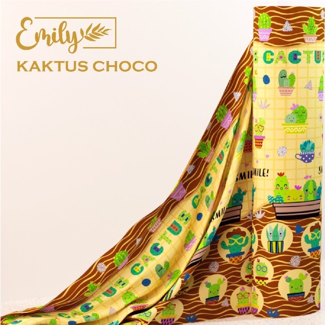 Bahan Kain Meteran Katun MICROTEX &quot;KAKTUS CHOCHO&quot; (harga 1 meter)